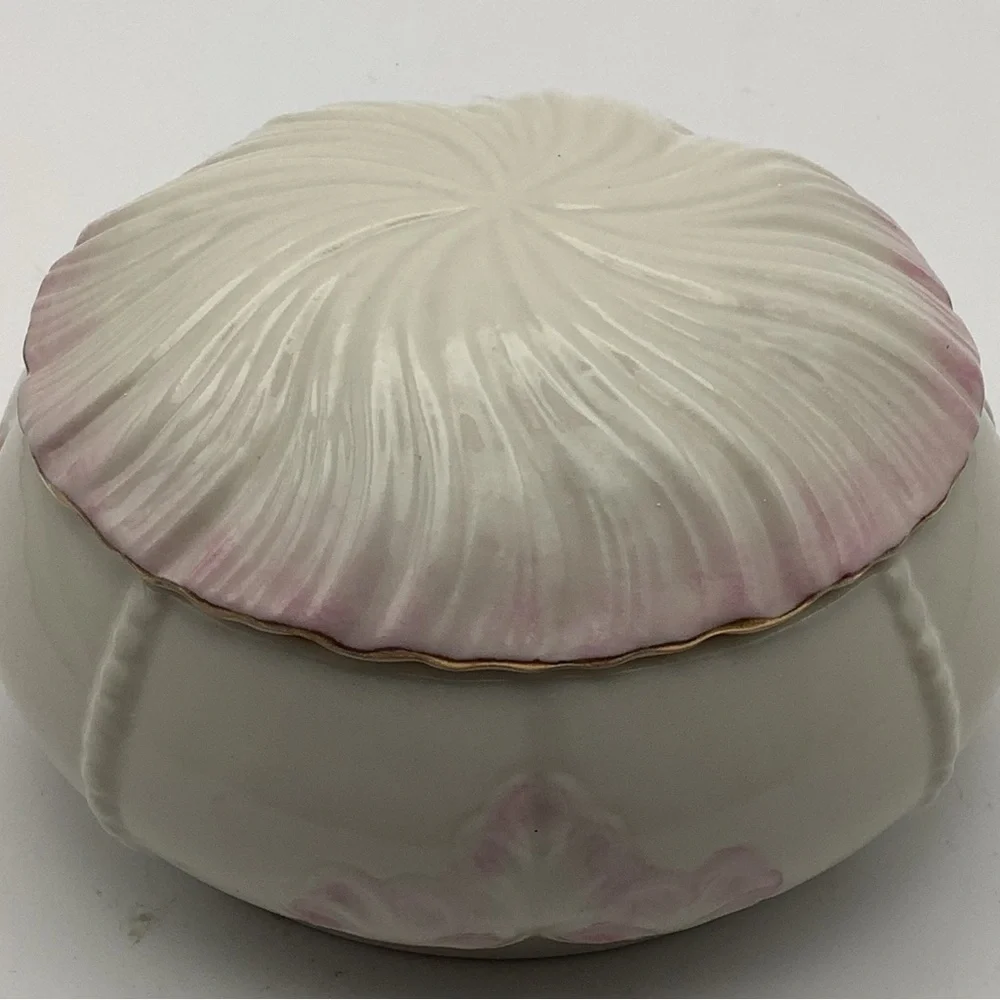 Vintage Belleek Ireland Millennium 2000 Trinket Box